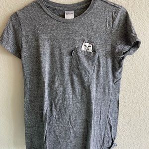 Grey T-Shirt from RipNdip. Size M